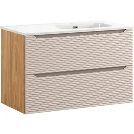 petits-meubles WASCHTISCH 120cm Elora Schwarz und Holz