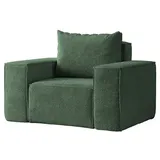 Fun Möbel Sessel Designersessel ESTELLE in Stoff Abriamo grün