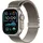 Apple Watch Ultra 2 GPS + Cellular 49 mm Titangehäuse natur, Milanaise Armband natur L