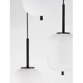 Nova Luce Lato 1-flg. 60 cm schwarz, weiß