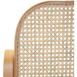 Mendler Schaukelstuhl M41 Rattan 55 x 90 x 55 cm Eiche-Optik