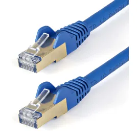 Startech StarTech.com 6ASPAT150CMBL Patchkabel CAT6a Cable (U/FTP, CAT6a 1.50 m Netzwerkkabel) Blau