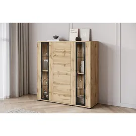 Home Affaire Caro 120 x 122 x 39,5 cm Braun