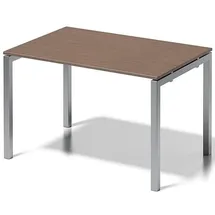 BISLEY Bisley Schreibtisch, DUF1208WN355 U 1200x740x800mm si/nb - Braun/Silber
