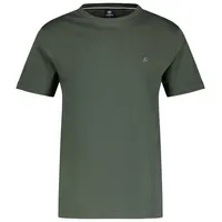 LERROS T-Shirt »LERROS Basic T-Shirt mit Logostitch, unifarben« Lerros CHILLED OLIVE