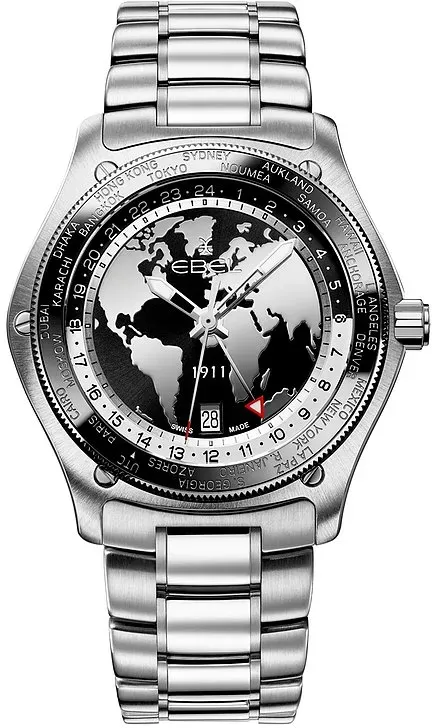 Ebel Uhren-Set inkl. Wechselarmband 1911 Globe 1216666 - silber
