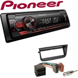 Pioneer 1-DIN Autoradio USB AUX Android Einbauset für Peugeot 406 1995-2005