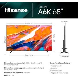 Hisense 65A6K 65 Zoll 4K UHD Smart TV