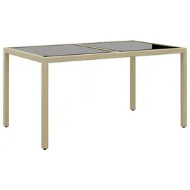 vidaXL Garten-Essgruppe 7-tlg. Beige