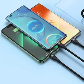 Baseus USB-C auf Micro USB + Lightning 1,5 m Schwarz