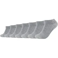 CAMANO Soft Sneakersocken 7er Pack Grau 39-42