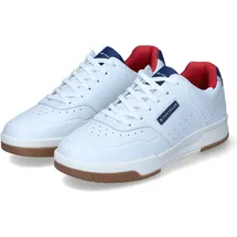 Tom Tailor Herren 7480290001 Sneaker, White-Navy, 43 EU