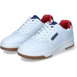 Tom Tailor Herren 7480290001 Sneaker, White-Navy, 43 EU