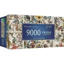 Trefl Puzzle Trefl 81031 Alte Himmelskarten 9000 Teile Puzzle, 9000 Puzzleteile, Made in Europe bunt