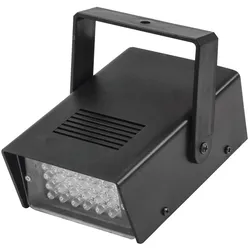 LED Disco Strobe weiß - Stroboskop mit Musiksteuerung und Geschwindigkeitsregelu...