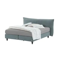 RUF Boxspringbett  Senta K , blau , Maße (cm): B: 222 H: 119