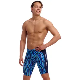 Funky Trunks Training Jammer für Triathleten chlorbeständig in blau | Snork City - AUS 32