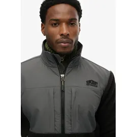 Superdry POLAR FLEECE HYBRID TREKKER schwarz S
