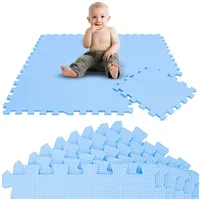 LittleTom 9 Teile Baby Kinder Puzzlematte ab Null - 30x30 Puzzle Spielmatte Krabbelmatte