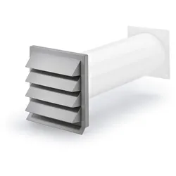 Naber 4021076 K-Klima-R 125/125 Mauerkasten, hellgrau