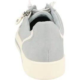 bonprix Jana Damen Sneaker flach mit Reißverschluss Vegan, Blau 37