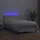 vidaXL Boxspringbett mit Matratze & LED Weiß 90x200 cm Kunstleder