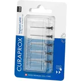 Curaprox Interdentalbürsten CPS 508 implant, Refill, 5 Stück, schwarz, konisch, 4.5 mm Durchmesser, 8.5 mm Wirksamkeit, Nachfüllpackung ohne Halter