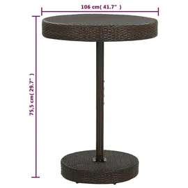 vidaXL Gartenbar-Set 5-tlg. Braun