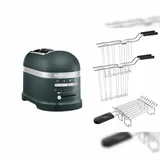 KitchenAid Artisan Toaster 5KMT2204 inkl. Brötchenaufsatz + Sandwichzange pebbled palm