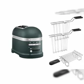 KitchenAid Artisan Toaster 5KMT2204 inkl. Brötchenaufsatz + Sandwichzange pebbled palm