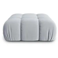 Micadoni Pouf, Hellblau, Textil, cm, Hergestellt in Europa, Oeko-Tex®,