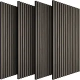 Tectake Akustikpaneele, Silbereichen, Grau, Holz, 60x120x120 cm, Tapeten & Wandverkleidungen, Akustikpaneele