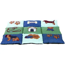 Trixie Hunde Kissen Patchwork blau/grün 80 x 55 cm Hunde Zubehör