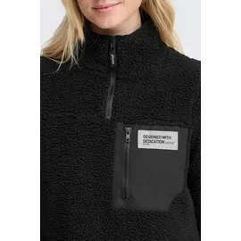 Oxmo Plüschjacke OXAbby in schwarz | Gr.: XL