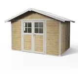 Grosfillex Gartenhaus Deco H 7,5 3,70 x 2,98 m Braun