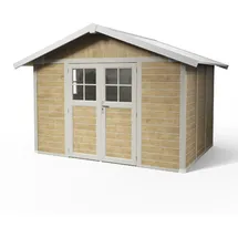 Grosfillex Gartenhaus Deco H 7,5 3,70 x 2,98 m Braun