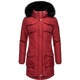 Navahoo Parka Tiniis blutrot / schwarz M