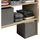 VCM Dacho ll Offener Kleiderschrank 90 x 50 x 100 cm braun