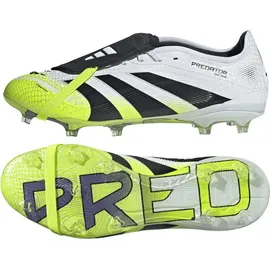 adidas Predator Pro Fold‐Over Tongue FG Fußballschuhe - Ftwr White / Core Black / Lucid Lemon - EU