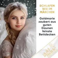 Goldmarie Sommerbettdecke, Weiß, Textil, Füllung: Daunen, Federn, 135x200 cm, Schlaftextilien, Bettdecken, Sommerdecken