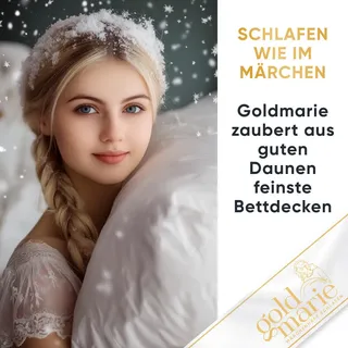 Goldmarie Sommerbettdecke, Weiß, Textil, Füllung: Daunen, Federn, 135x200 cm, Schlaftextilien, Bettdecken, Sommerdecken