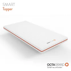 Topper OCTASLEEP "Octasleep Smart", weiß, B:200cm H:7cm L:200cm, Kaltschaum, Viscoschaum, Komfortschaum, Topper, OCTAspring Aerospace Technologie
