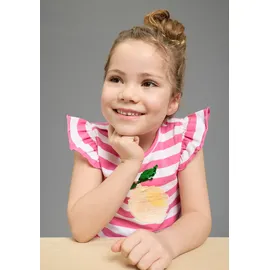 Kidsworld Jerseykleid "mit Pailletten für kleine Mädchen - Kirschen oder Zitronen Motiv", Mädchen, Gr.