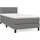 vidaXL Boxspringbett 100 x 200 cm Dunkelgrau
