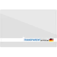 OFFICEPOINT Schreibtischunterlage transparent | 50x70 cm | große Schreibunterlage durchsichtig mit glatter Oberfläche für Büro und Arbeitsplatz | abwischbar | rutschfest | glasklar