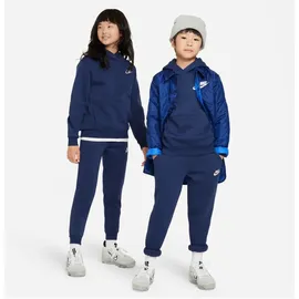 Nike Sportswear Club Fleece Hoodie Kinder 410 midnight navy/white M 137-147 cm