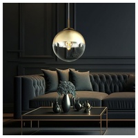 GLOBO Design Pendel Decken Lampe Glas Kugel Wohn Ess Zimmer Hänge Leuchte Gold Globo 15856