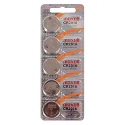 Maxell CR2016 Lithium Knopfzelle 3V 5er Blister