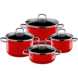 Silit Elegance Line Topf-Set 4-tlg. Kochtopf + Glasdeckel