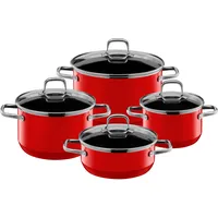 Silit Elegance Line Topf-Set 4-tlg. Kochtopf + Glasdeckel